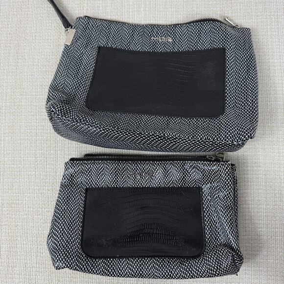 MOR Travel Bags Cosmetics Travel Lot of 2 Black Gray - Picture 1 of 9